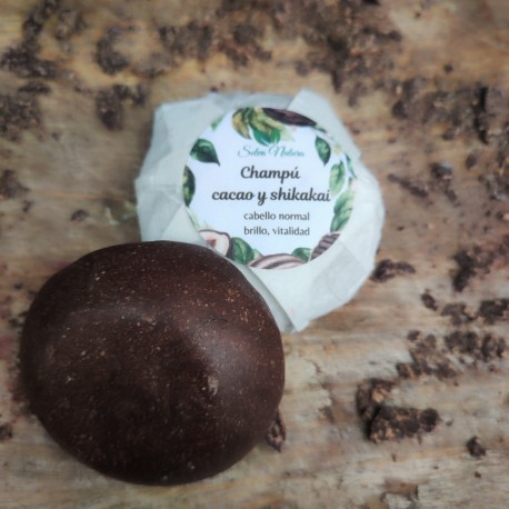 Champú sólido cacao y shikakai